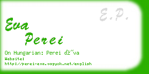 eva perei business card